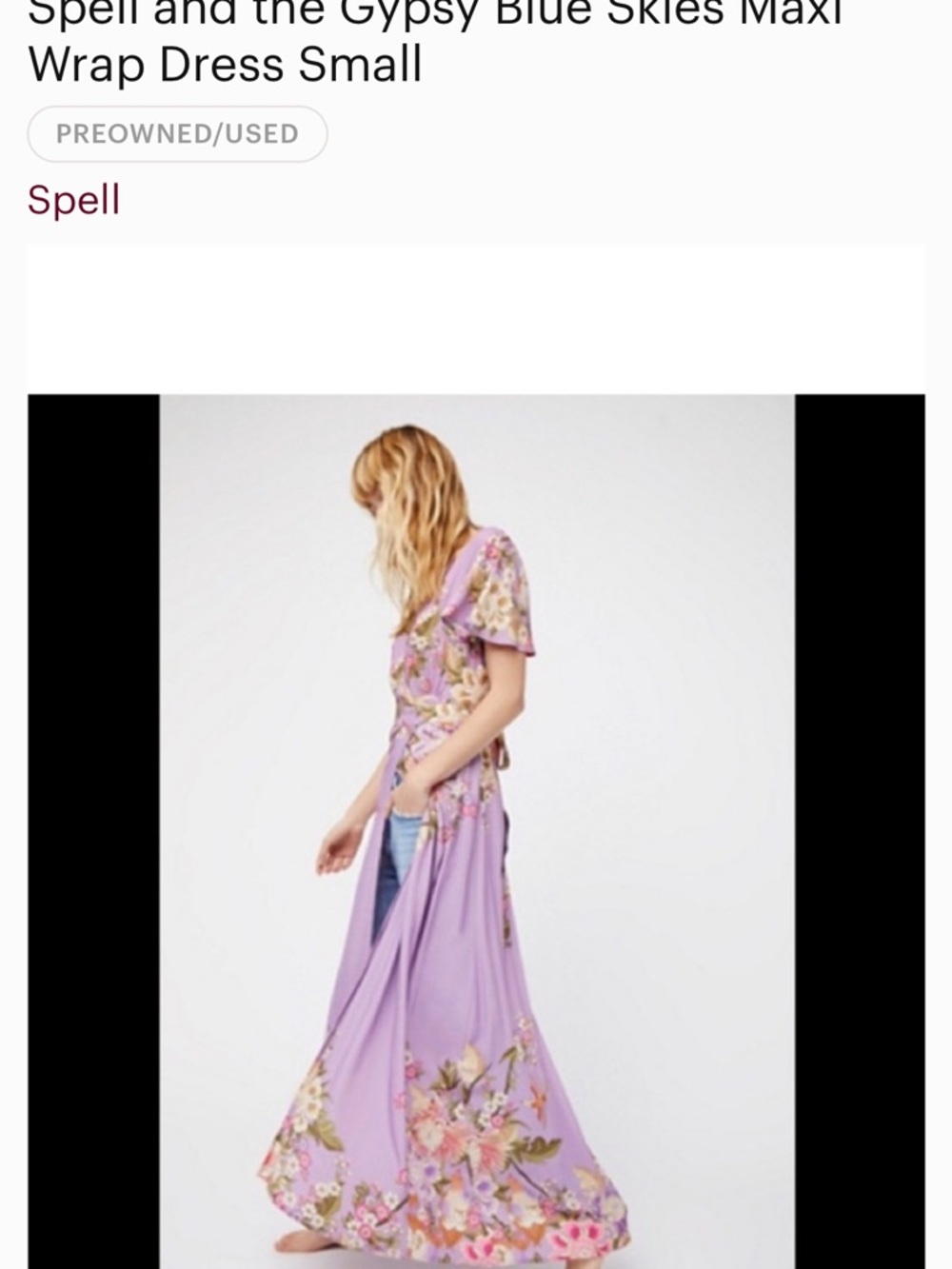 Spell Lavender Floral Maxi Wrap Dress
